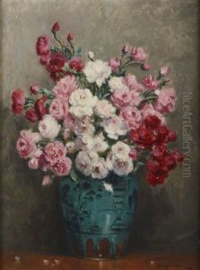 Bouquet De Roses by Paul Bellanger-Adhemar