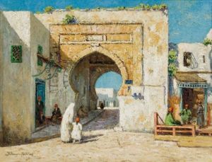Porte De Bab Djedid - Tunis by Paul Bellanger-Adhemar