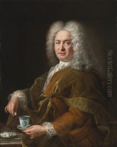 Portrait Of A Gentleman Holding A Cup Of Chocolate