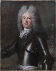 Portrait D'homme En Buste En Armure