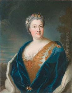 Portrait De La Comtesse Segond De Legle by Alexis-Simon Belle