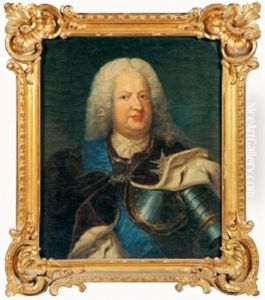 Portrait De Stanislas Leczinski, Roi De Pologne, Duc De Lorraine Et De Bar by Alexis-Simon Belle