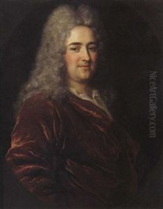 Portrait D'homme A La Veste Rouge