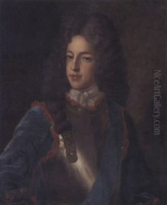 Portrait Of James Francis Edward Stuart, The Old Pretender, In A Blue Coat And Breastplate Portrait Of James Francis Edward Stuart, The Old Pretender, In A Blue Coat And Breastplate