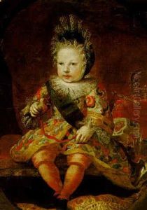 Portrait Of King Louis Xv As A Child, Wearing The Sash Of The Order Of The Saint-esprit