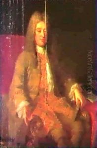 Portrait Of The Hon. Simon Harcourt by Alexis-Simon Belle