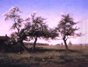 Pastural Scene by Leon Le Goaebe De Bellee