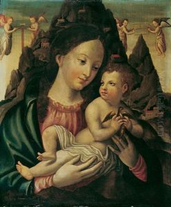 Madonna Mit Dem Einen Vogel Haltenden Kind Madonna Mit Dem Einen Vogel Haltenden Kind