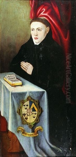 Portrait De L'abbe De Saint Amand(?) (+ Sainte Agnes, Verso) - view 1