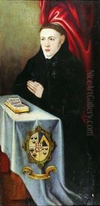 Portrait De L'abbe De Saint Amand(?) (+ Sainte Agnes, Verso) by Jean Bellegambe the Elder
