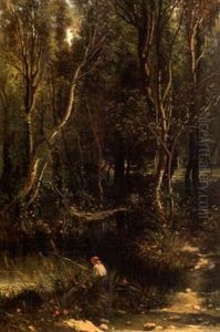 Le Petit Pecheur by Jean Joseph Francois Bellel
