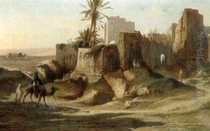 Vue Du Caire by Jean Joseph Francois Bellel