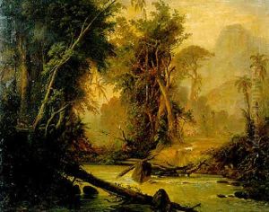 A Tropical Forest In Venezuela by Ferdinand Konrad Bellermann