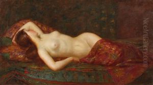 Nud In Interior Oriental by Pierre Bellet