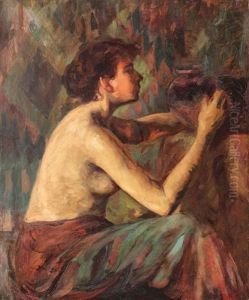 Young Lady With Vase Young Lady With Vase