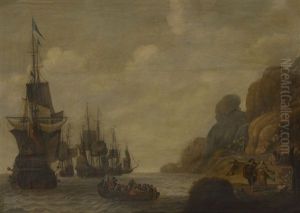 Marina Con Barcos by Jacob Adriaenz. Bellevois