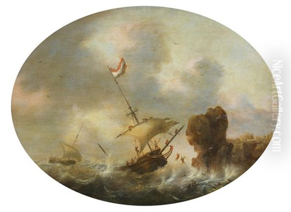 Shipping In A Rough Sea - view 1