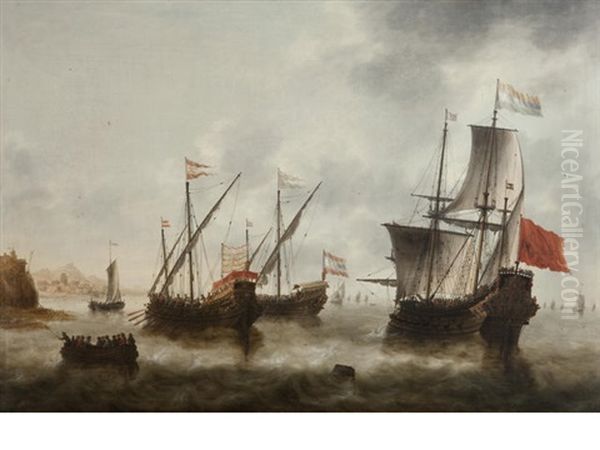 Shipping Off A Southern Coast - view 1