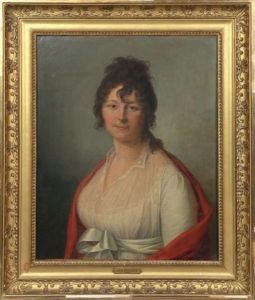 Portrait De Jeune Femme by Jean-Francois-Marie Bellier