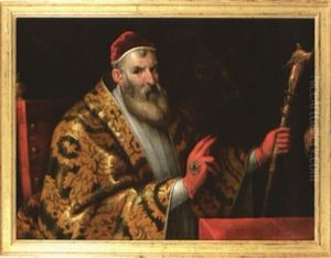 Portrait De Sixte Quint by Filippo Bellini