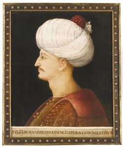 A Portrait Of Suleyman The Magnificent by Gentile Bellini