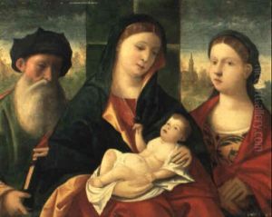 Madonna Mit Kind Und Zwei Heiligen