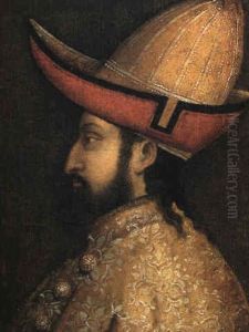 Portrait Of John Viii Paleologus Wearing A Gold Brocade Costume