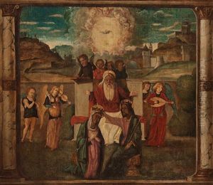 Mary Being Crowned By Jesus For The Queen Of Heavens by Giovanni Bellini
