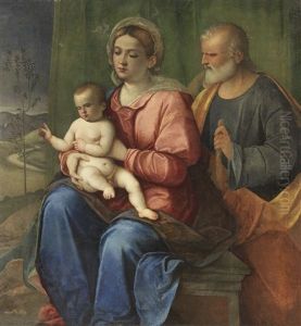 Sacra Famiglia by Giovanni Bellini