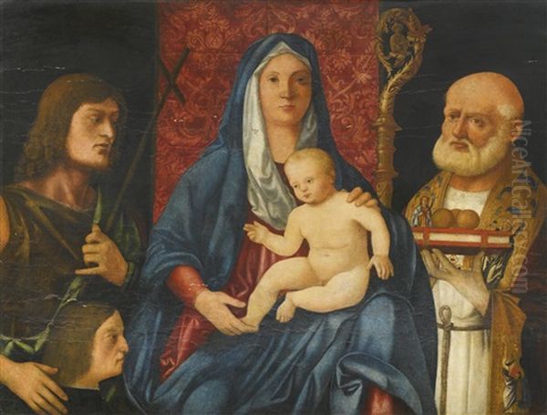 The Madonna And Child, Flanked By Saint John The Baptist - view 1
