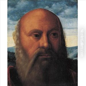 Head Of A Man (fragment) by Giovanni Bellini