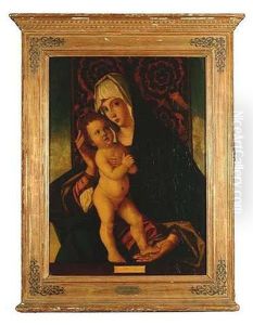 Die Madonna Mit Dem Stehenden Kind Auf Einer Brustung