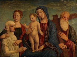 Madonna Mit Dem Kind, Zwei Heiligen Und Einer Stifterfigur