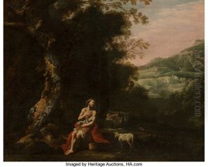 St. John The Baptist In The Wilderness by Antonio De Bellis