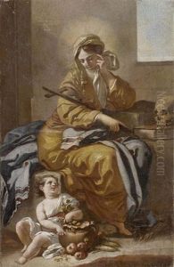 Heilige Agnes by Antonio De Bellis