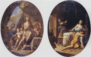 David With The Head Of Goliath by Antonio De Bellis