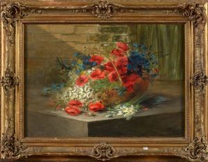 Panier De Fleurs Des Champs by Hubert Bellis