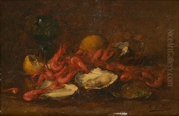 Nature Morte Aux Huitres Et Crevettes - view 1