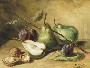 Pears, Plums And Walnuts