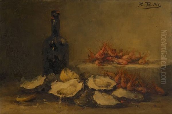 Nature Morte Aux Huitres Et Crevettes - view 1