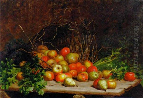 A Basket On Fruit And Vegetables - view 1