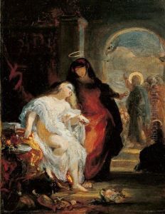 Religiose Szene by Jean-Hilaire Belloc