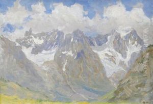 La Dent Du Geant, Les Grandes Jorasses Depuis Courmayeur