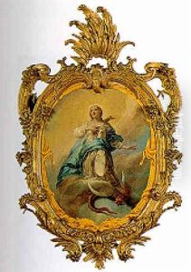 L'immacolata, Entro Fregio 'a Rocaille'