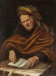 Alter Mann Mit Buch by Pietro Bellotti