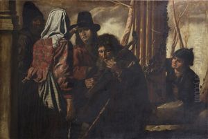 Humble Figures Making Music by Pietro Bellotti