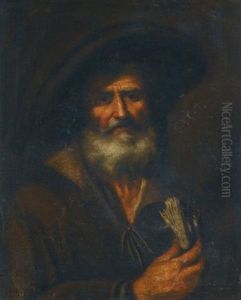 An Old Man Holding A Book by Pietro Bellotti