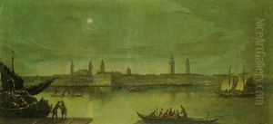 View On The Venetian Lagoon by Pietro Bellotti