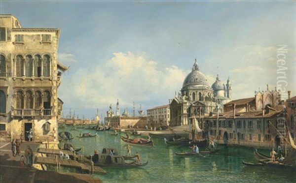 The Grand Canal, Venice, With The Santa Maria Della Salute - view 1