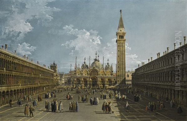 Venice, Piazza San Marco Looking East Towards The Basilica - view 1